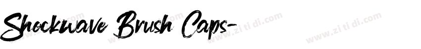 Shockwave Brush Caps字体转换